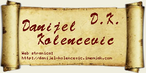 Danijel Kolenčević vizit kartica